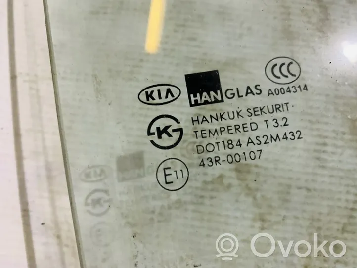 KIA Carens I Rear door window glass 