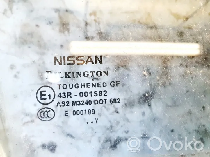 Nissan Qashqai Pagrindinis priekinių durų stiklas (keturdurio) 