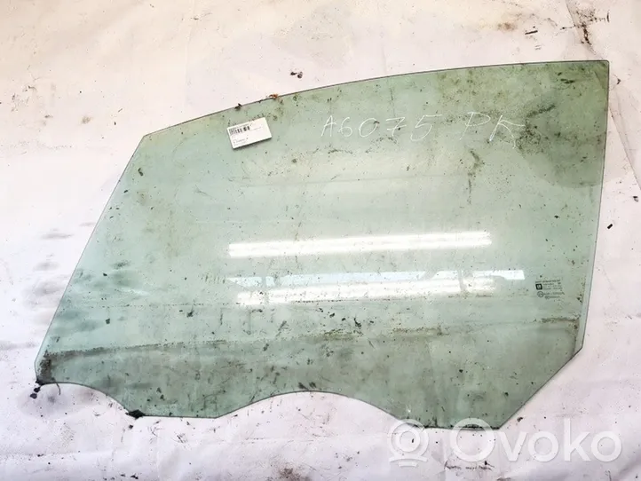 Opel Meriva B Front door window glass four-door 