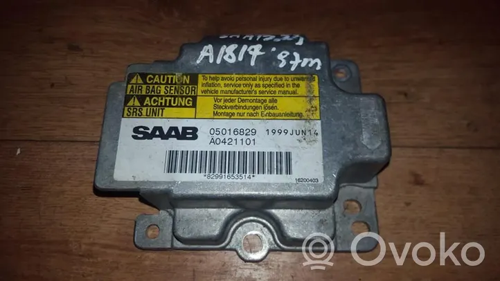 Saab 9-3 Ver1 Module de contrôle airbag 05016829