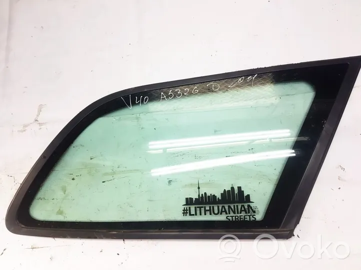 Volvo S40, V40 Rear side window/glass 