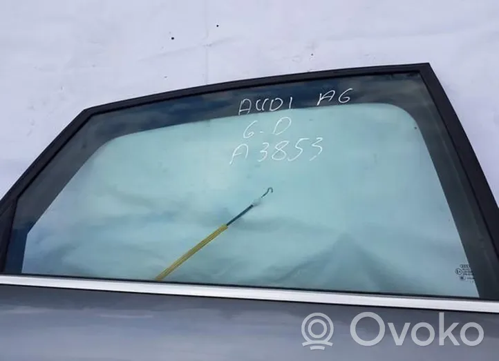 Audi A6 S6 C6 4F Rear door window glass 