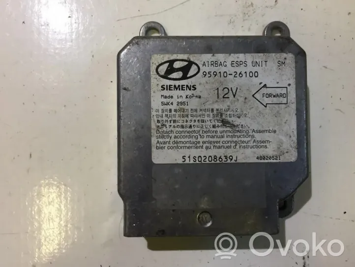 Hyundai Santa Fe Unidad de control/módulo del Airbag 9591026100