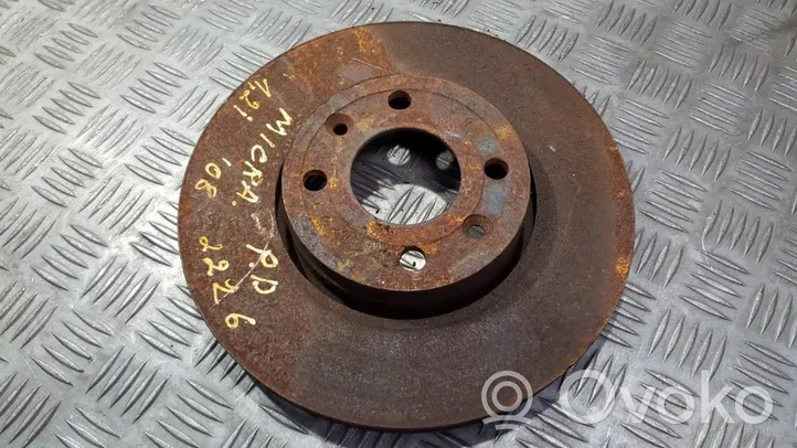 Nissan Micra Front brake disc 