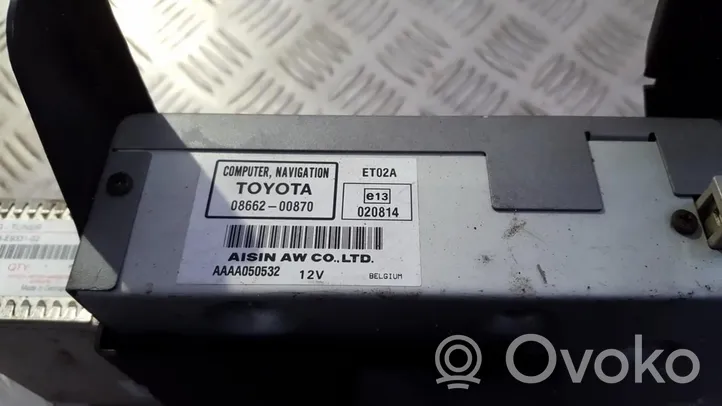 Toyota Avensis T250 Unité de navigation Lecteur CD / DVD 0866200870