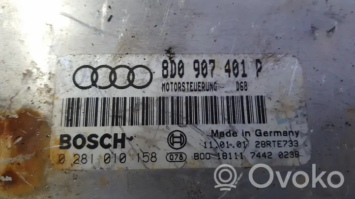 Audi A4 S4 B5 8D Motorsteuergerät/-modul 8d0907401p