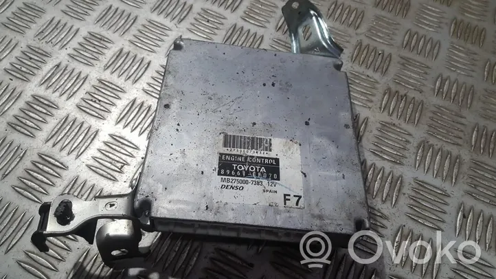 Toyota Corolla Verso E121 Calculateur moteur ECU 896610f070