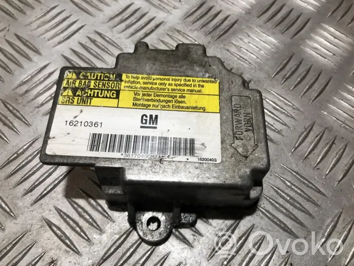 Opel Sintra Module de contrôle airbag 16210361