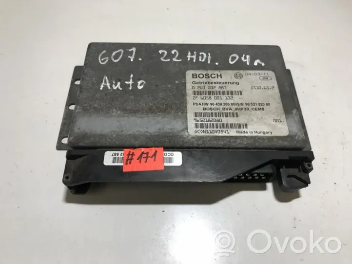 Peugeot 607 Module de contrôle de boîte de vitesses ECU 0260002887