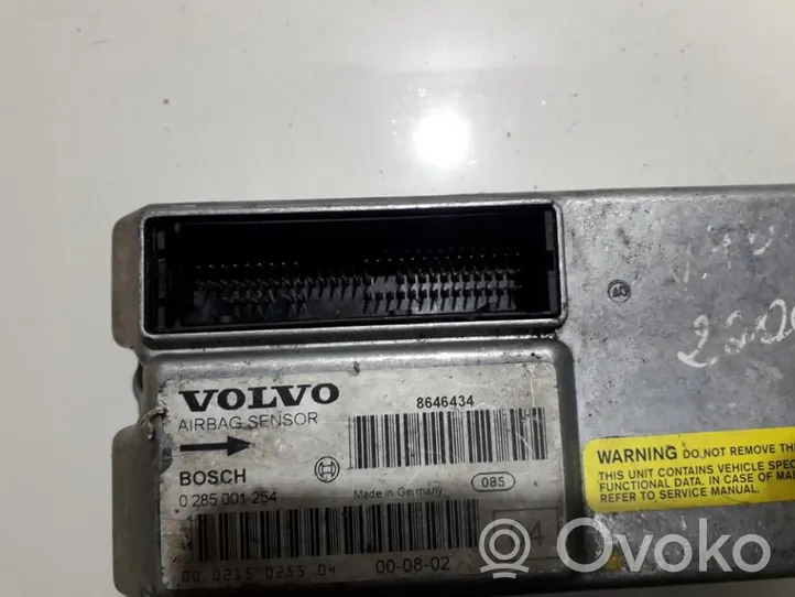 Volvo S60 Sterownik / Moduł Airbag 0285001254