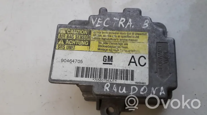 Opel Vectra B Module de contrôle airbag 90464705