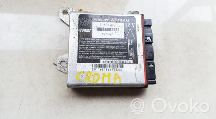 Fiat Croma Module de contrôle airbag 51796381