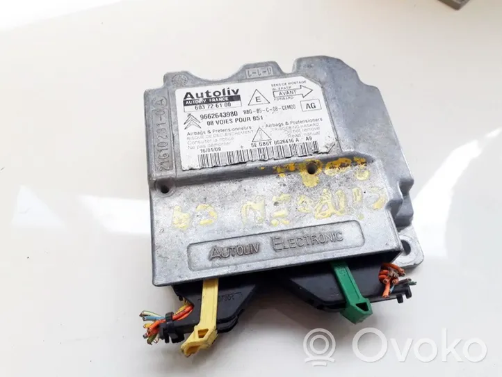 Citroen C4 I Module de contrôle airbag 9662643980