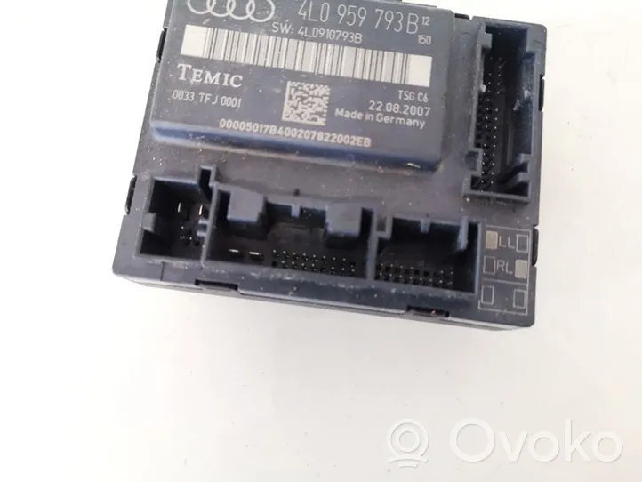 Audi Q7 4L Unité de commande module de porte 4l0959793b