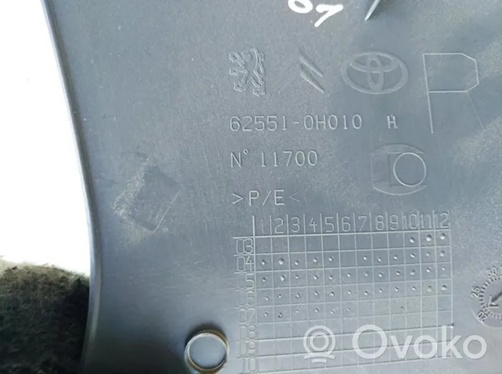 Toyota Aygo AB10 Inne części wnętrza samochodu 625510H010