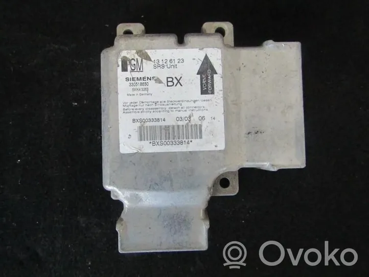 Opel Vectra C Airbag control unit/module 13126123