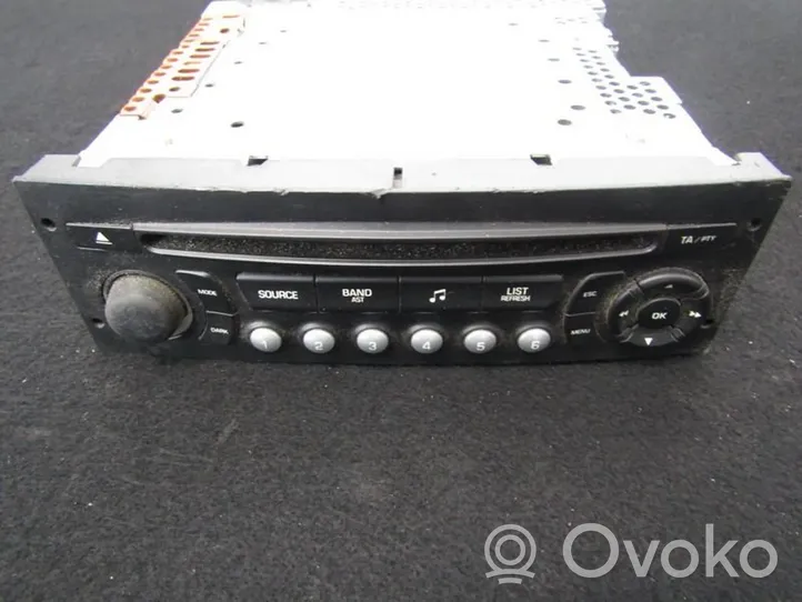 Peugeot 207 Unidad delantera de radio/CD/DVD/GPS 96591229xt00