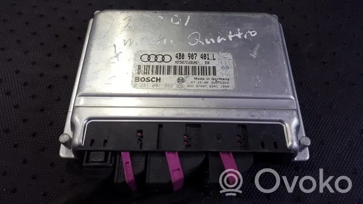 Audi A6 S6 C5 4B Calculateur moteur ECU 4b0907401l