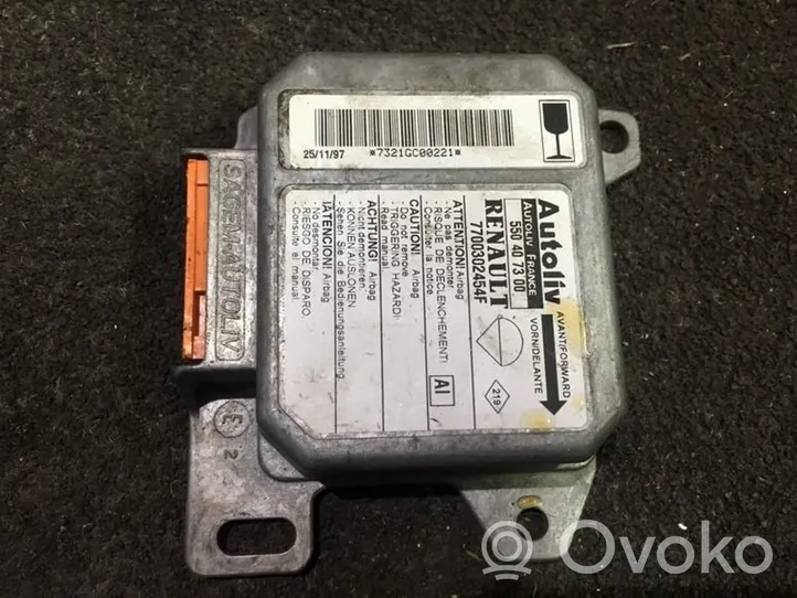 Renault Trafic I Module de contrôle airbag 7700302454f