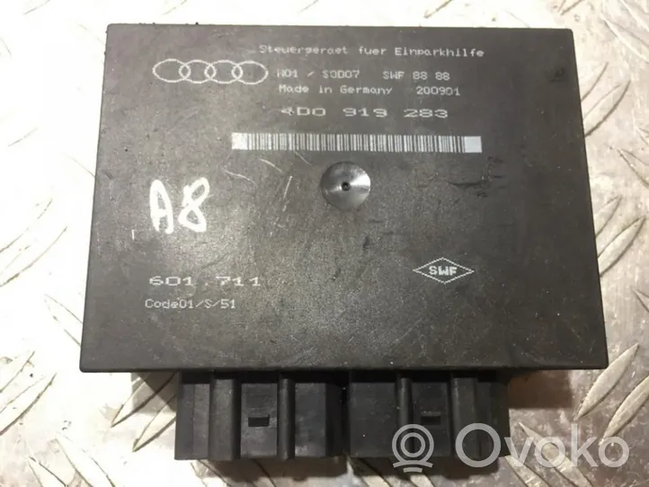 Audi A8 S8 D2 4D Unité de commande, module PDC aide au stationnement 4d0919283