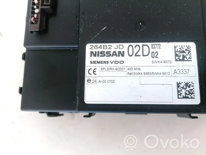 Nissan Qashqai Comfort/convenience module 284B2JD