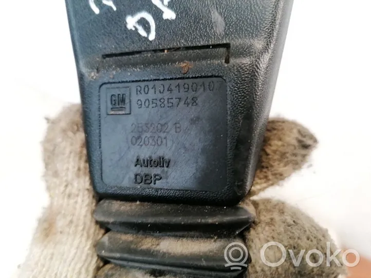 Opel Vectra B Klamra przedniego pasa bezpieczeństwa 90585748