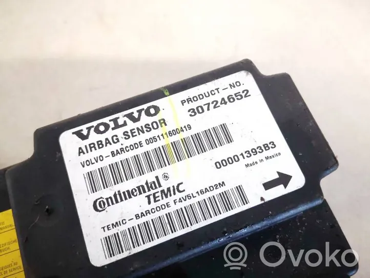 Volvo V50 Sterownik / Moduł Airbag 30724652