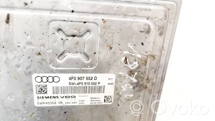 Audi A6 S6 C6 4F Calculateur moteur ECU 4F0907552D