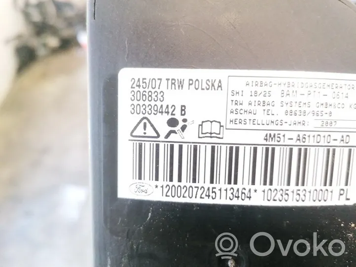 Ford Focus Poduszka powietrzna Airbag fotela 4m51a611d10ad