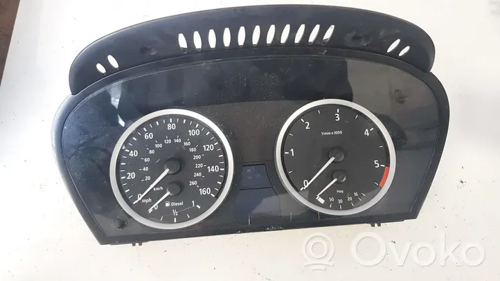 BMW 5 E60 E61 Compteur de vitesse tableau de bord 62119135254