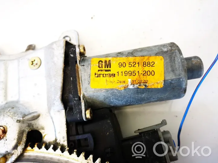 Opel Astra G Front door window regulator motor 90521882