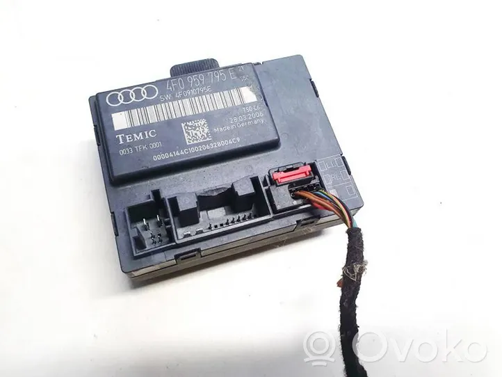 Audi A6 S6 C6 4F Oven ohjainlaite/moduuli 4f0959795e