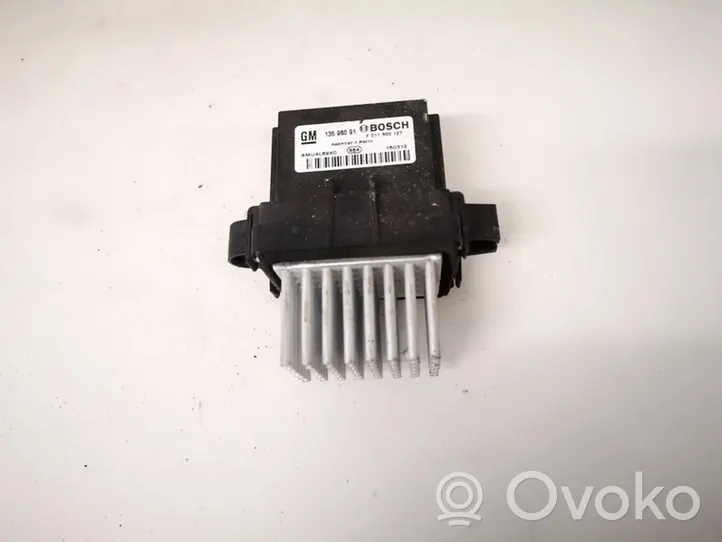 Opel Mokka X Résistance moteur de ventilateur de chauffage 13598091