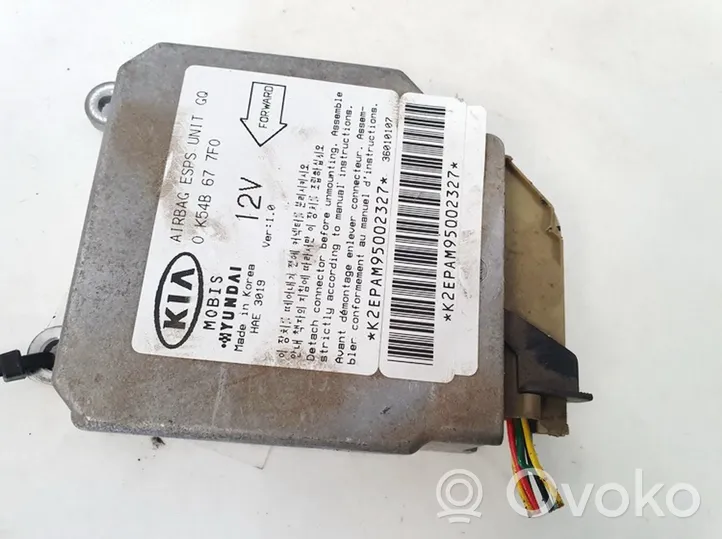 KIA Carnival Airbag control unit/module 0k4b677f0