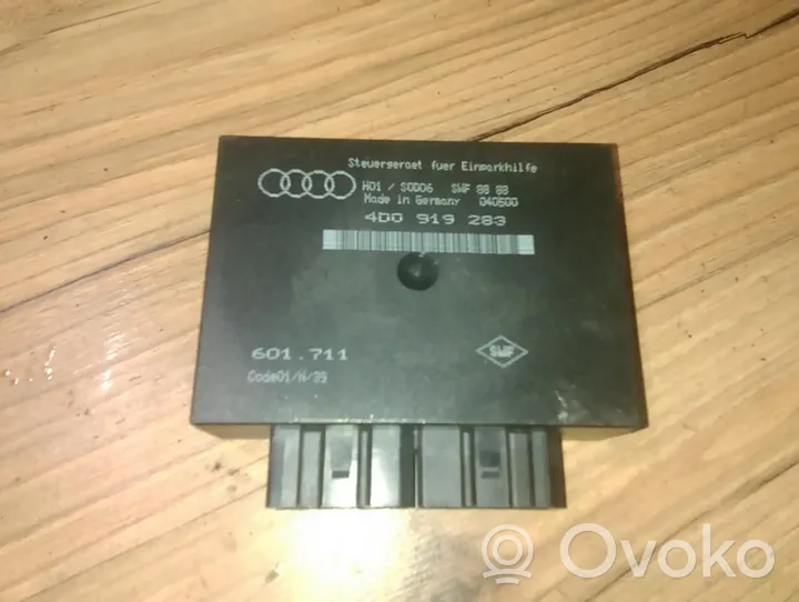 Audi A8 S8 D2 4D Unité de commande, module PDC aide au stationnement 4d0919283