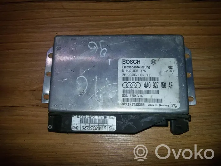 Audi A6 S6 C4 4A Vaihdelaatikon ohjainlaite/moduuli 4a0927156af