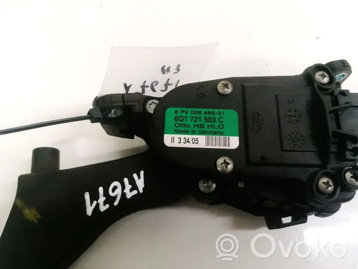 Volkswagen Polo Accelerator throttle pedal 6Q1721503C