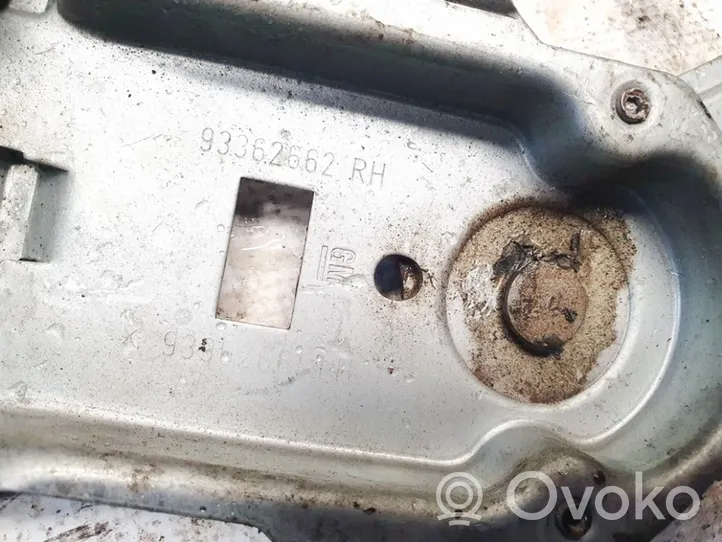 Opel Meriva A Mécanisme de lève-vitre avec moteur 93362662RH