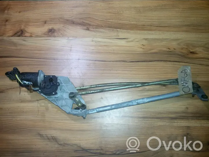 Opel Omega B1 Motor y varillaje del limpiaparabrisas delantero 