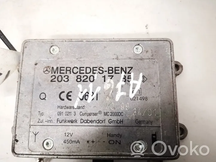 Mercedes-Benz C W203 Moduł / Sterownik anteny 2038201785