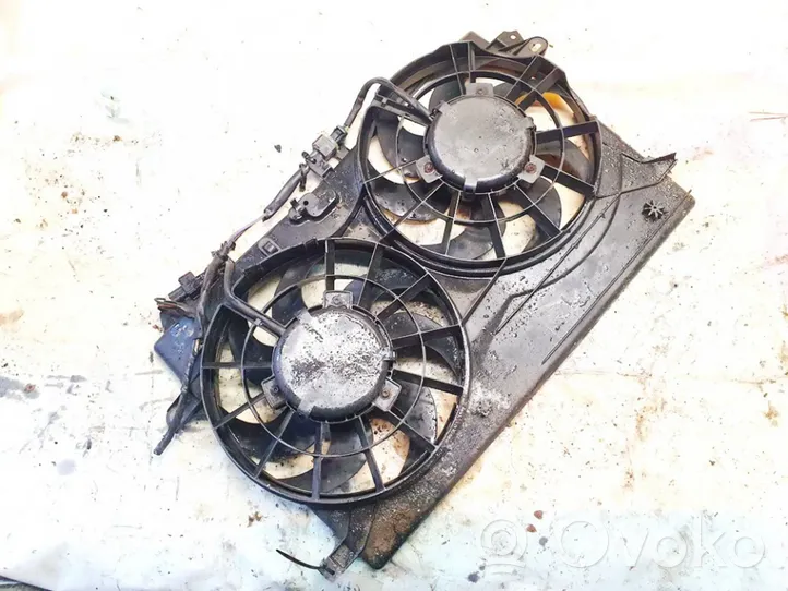 Saab 9-5 Radiator cooling fan shroud 12763570