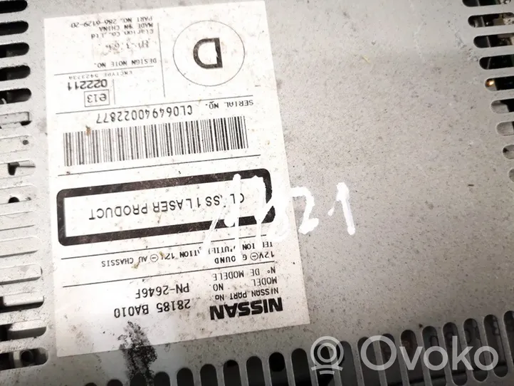 Toyota Avensis T250 Navigaatioyksikkö CD/DVD-soitin 28185ba010