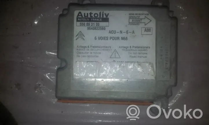 Citroen Xsara Picasso Module de contrôle airbag 9640822580