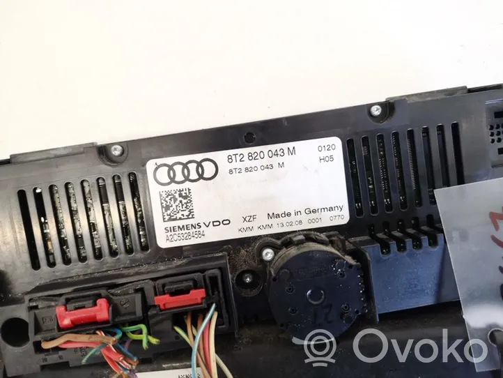 Audi A4 S4 B8 8K Ilmastoinnin ohjainlaite 8t2820043m