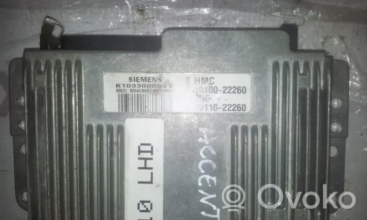 Hyundai Accent Calculateur moteur ECU K103300003E