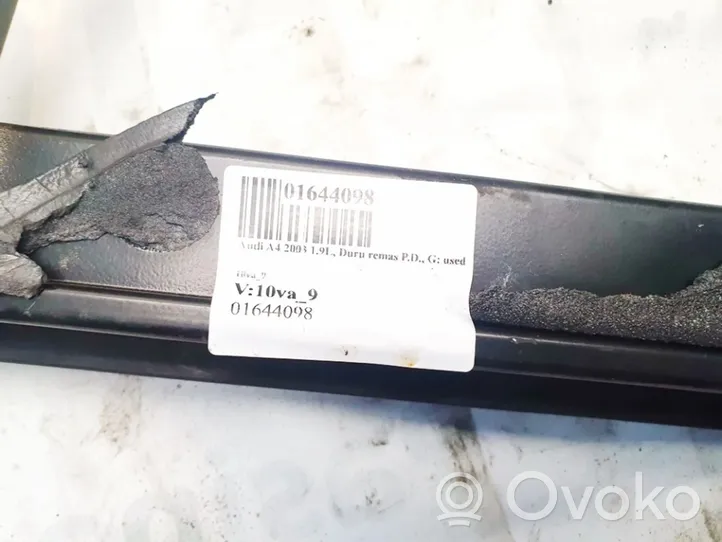 Audi A4 S4 B6 8E 8H Vitre de porte avant / joint 