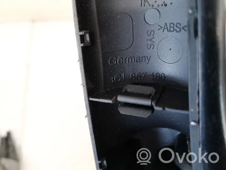 Volkswagen PASSAT B6 Ramka przycisków otwierania szyby drzwi przednich 3c1867180