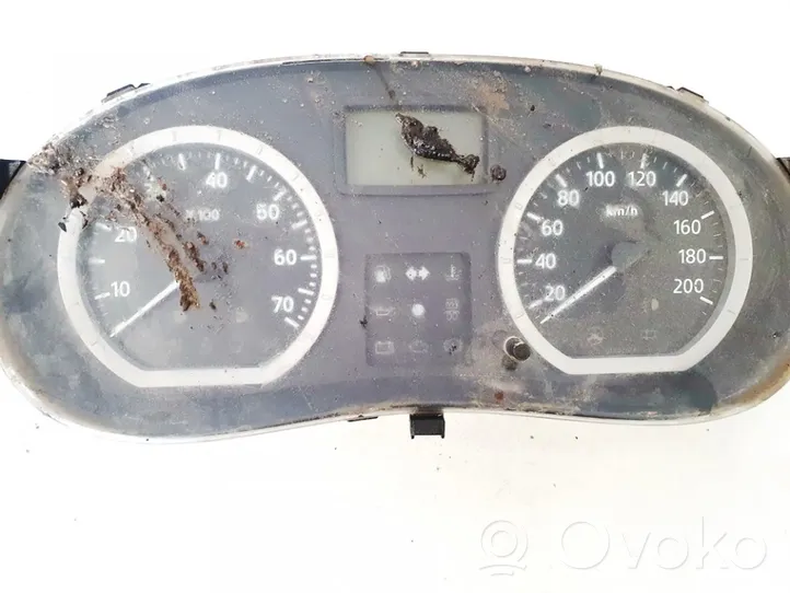 Dacia Logan I Compteur de vitesse tableau de bord p8200650511