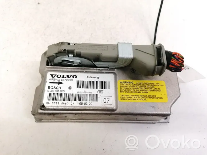 Volvo V70 Turvatyynyn ohjainlaite/moduuli 0285001655