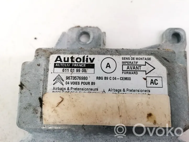 Citroen Berlingo Sterownik / Moduł Airbag 9673576980